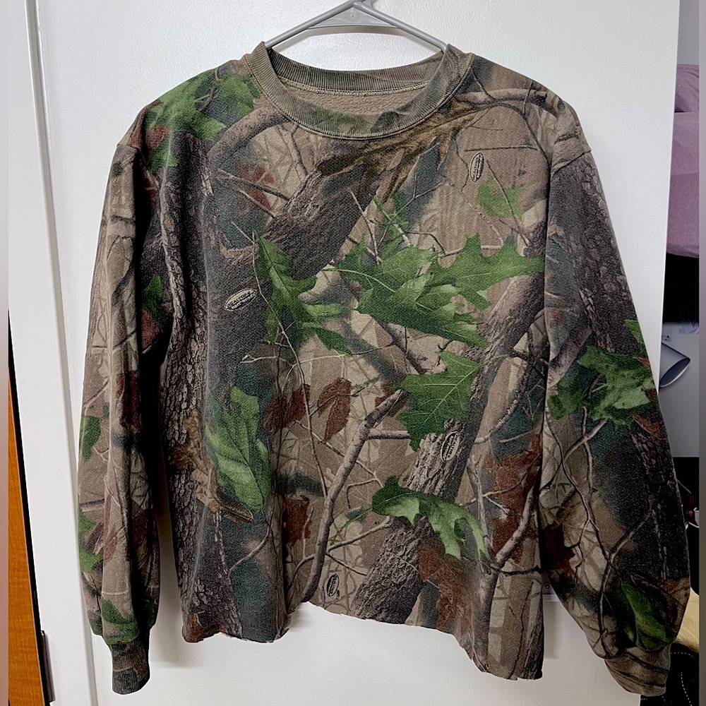 Cropped Real Tree Crewneck